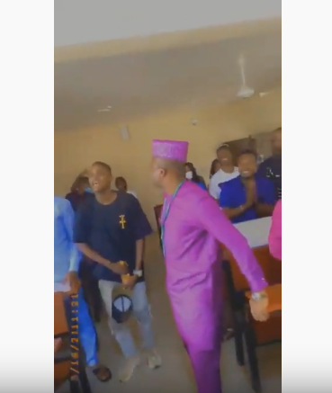 FUNAAB economics students' celebrate Lecturer's birthday in a unique way (video)