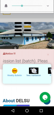 DELSU admission list disclaimer notice to 2020 post-UTME candidates