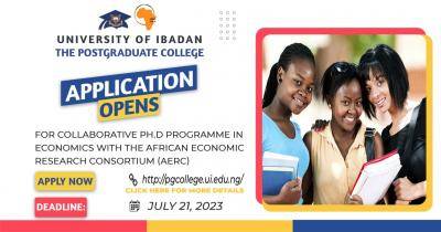 UI admission into Collaborative Ph.D Programme (CPP) in Economics, 2022/2023