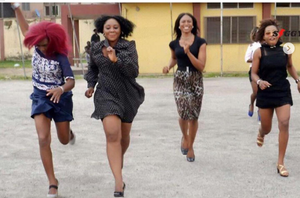 200-level UNILAG student wins high-heels running competition