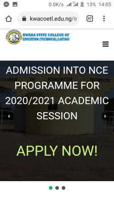 Kwara College of Education Lafiagi Post-UTME 2020: Cut-off mark, Eligibility, Registration details