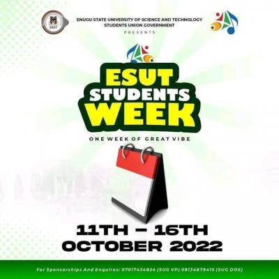 ESUT announces SUG week, 2022