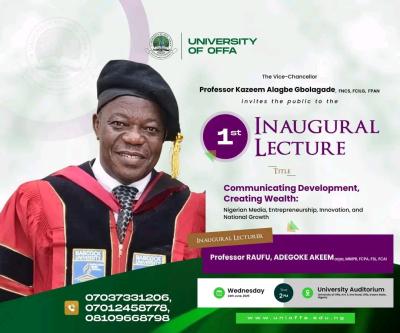 UNIOFFA announces Maiden Inaugural Lecture