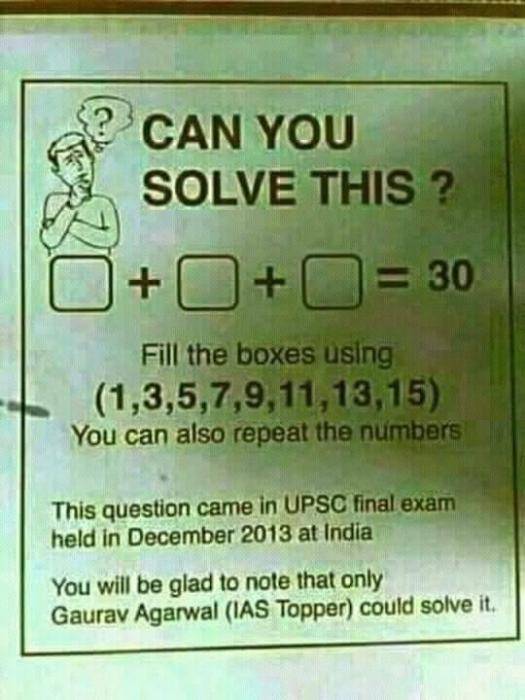 Think You Are A Genius? Then Solve This!