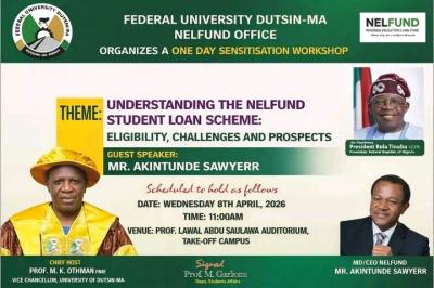 FUDSTIN-MA Schedules Sensitization workshop on NELFUND Student's loan
