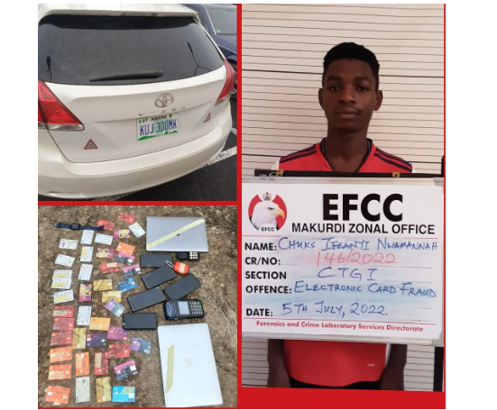 Fraud: EFCC arrests BSU student with 41 ATM cards and POS machine