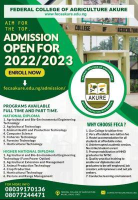 FECA Releases 2022/2023 Post-UTME Admission Form