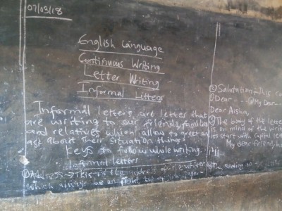 Viral Photo of What an English Teacher Wrote on The Chalkboard