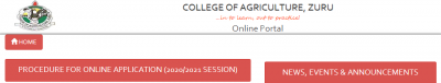 College of Agriculture, Zuru admission forms for 2020/2021 session