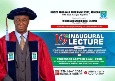 PAAU schedules 19th inaugural lecture