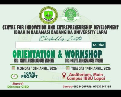 IBBUL schedules Entrepreneurship Orientation for 100 & 300 level students