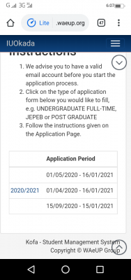 IUO new deadlines for undergraduate, postgraduate and JUPEB programmes, 2020/2021 session