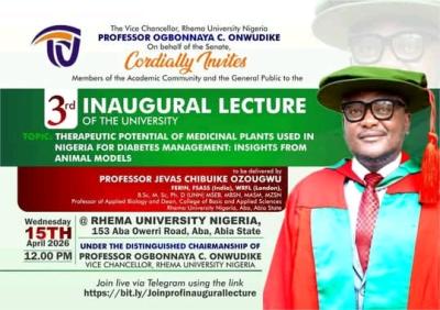 Rhema University 3rd Inaugural Lecture