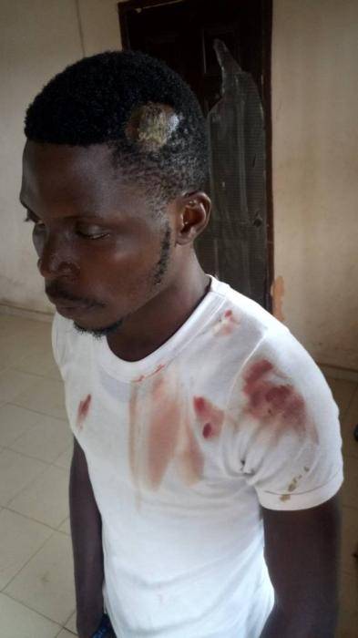 Disturbing Photo of a Corps Member Assaulted by a Soldier for Leaving the Parade Ground