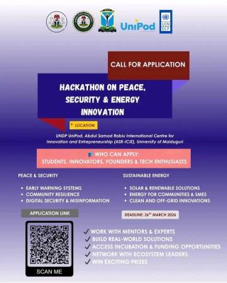 Borno State Govt. and UNIMAID announces Hackathon on Peace, Security & Energy Innovation, 2026