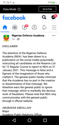 NDA disclaimer notice