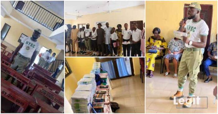 Bayelsa corps member donates N600k worth of materials to school