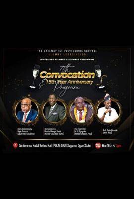 Gateway Polytechnic announces 4th Convocation Ceremony