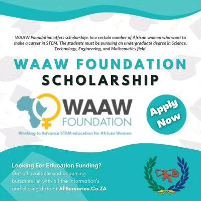 WAAW Foundation 2023 Undergraduate Scholarship for Female African Students