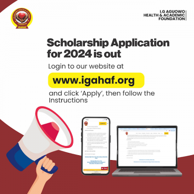 Aguowo Health and Academic Foundation Scholarship for Secondary and Tertiary Education, 2024