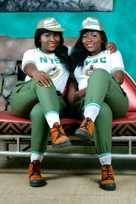 See How Lovely These Twins Look in Their NYSC Kit