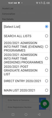 RSUST Postgraduate admission list for 2020/2021 session