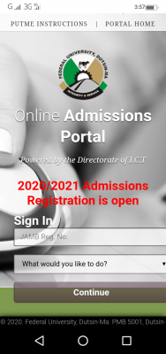 FUDUTSINMA extends post utme registration deadline for 2020 Session