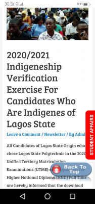 LASPOTECH issues notice on 2020/2021 verification exercise for indigenes