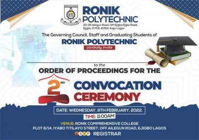 Ronik Polytechnic 2nd Convocation Ceremony