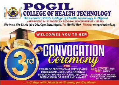 POGIL College of health 3rd convocation ceremony holds July 28th