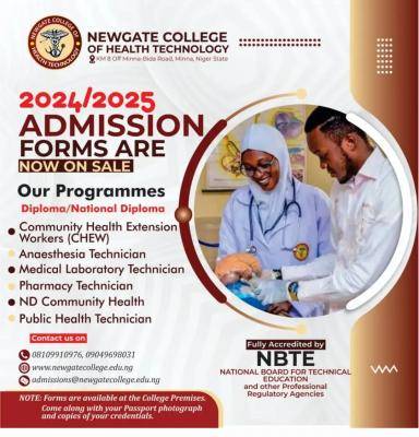 Newgate College of Health Admission, 2024/2025 session