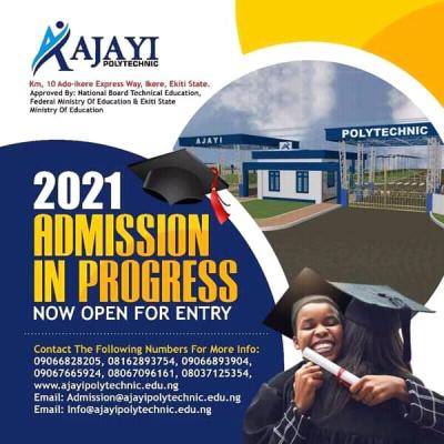 Ajayi Polytechnic Admission For 2021/2022 Session - Myschool