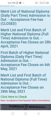 EDEPOLY ND full-time First Batch Admission List 2020/2021