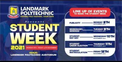 Landmark Polytechnic 2021 Students week events