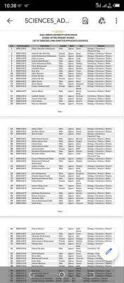 Sule Lamido University 2020/2021 IJMB admission list