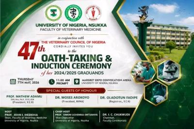 UNN 47th Induction/Oath-Taking Ceremony for Graduating Veterinary Doctors