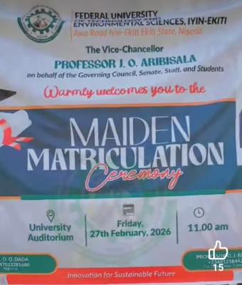 FUTES announces maiden matriculation ceremony