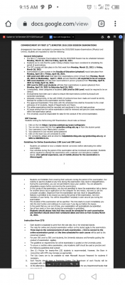 UNILAG update on 1st Semester 2019/2020 Examination