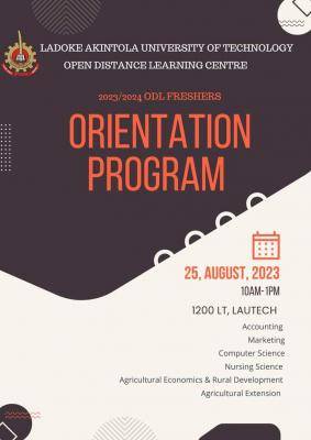 LAUTECH ODL Freshers Orientation Programme