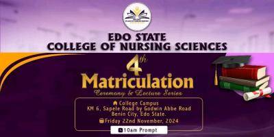 Edo College of Nursing Sciences announces 4th Matriculation Ceremony