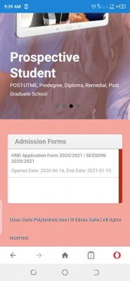 OSPOLY extends HND application deadline for 2020/2021 session