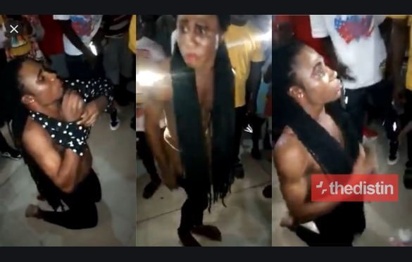 IAUE students strip a man who disguised as a woman to see his lover