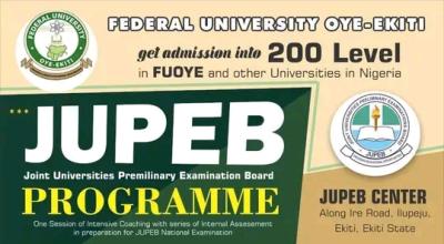 FUOYE Opens Applications for JUPEB Programme Admission, 2026/2027