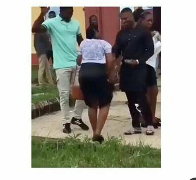 Man Storms ABSU To Rain Money on His Girlfriend After Her Final Year Exam