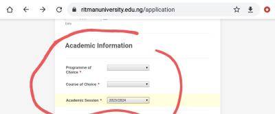 Ritman University Degree, JUPEB/IJMB admission for 2023/2024 session