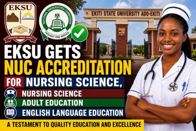 EKSU Gets Full NUC Accreditation Status for Nursing Science, Two others