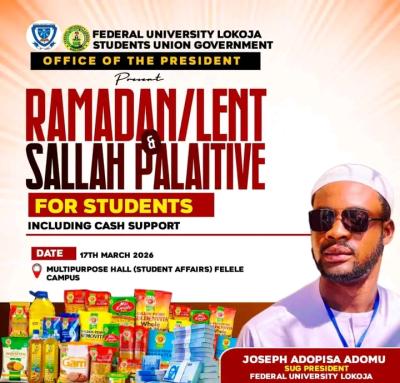 FULOKOJA SUG announces Ramadan relief Initiative for students