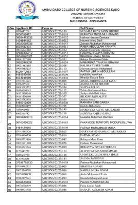 AD-CONS releases admission list, 2022/2023