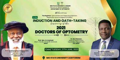 IMSU Induction & Oath-Taking Cremony of 2021 Doctors of Optometry