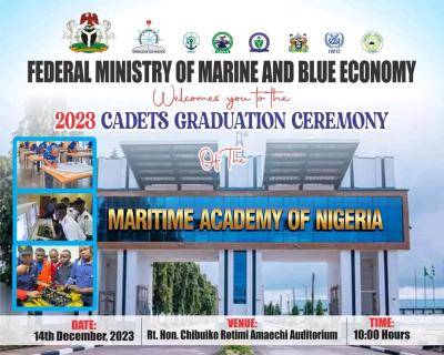 Maritime Academy of Nigeria Cadets graduation ceremony, 2023